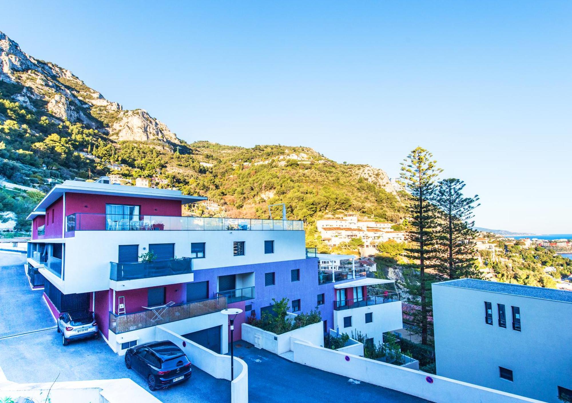 Luxury Apartment - Sea View - Private Parking - Bp Beausoleil Bagian luar foto